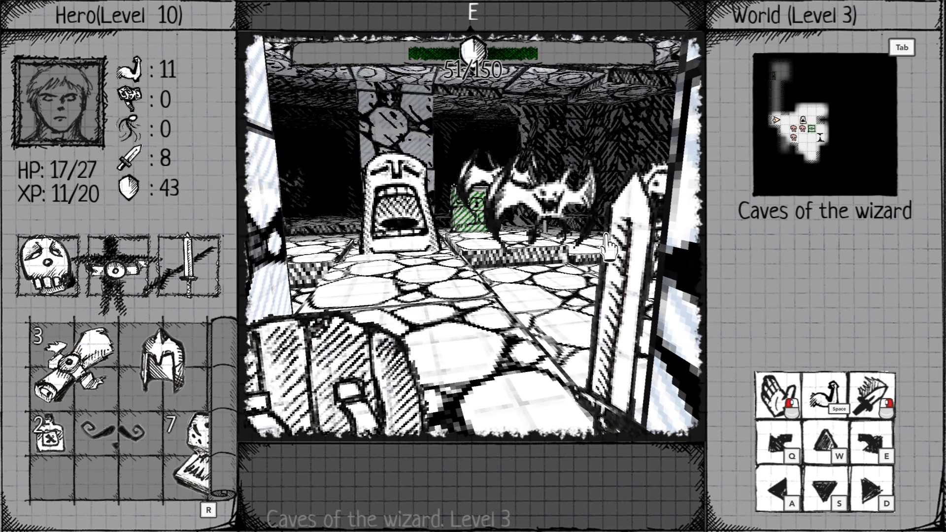 Drawngeon: Dungeons of Ink and Paper screenshot 1