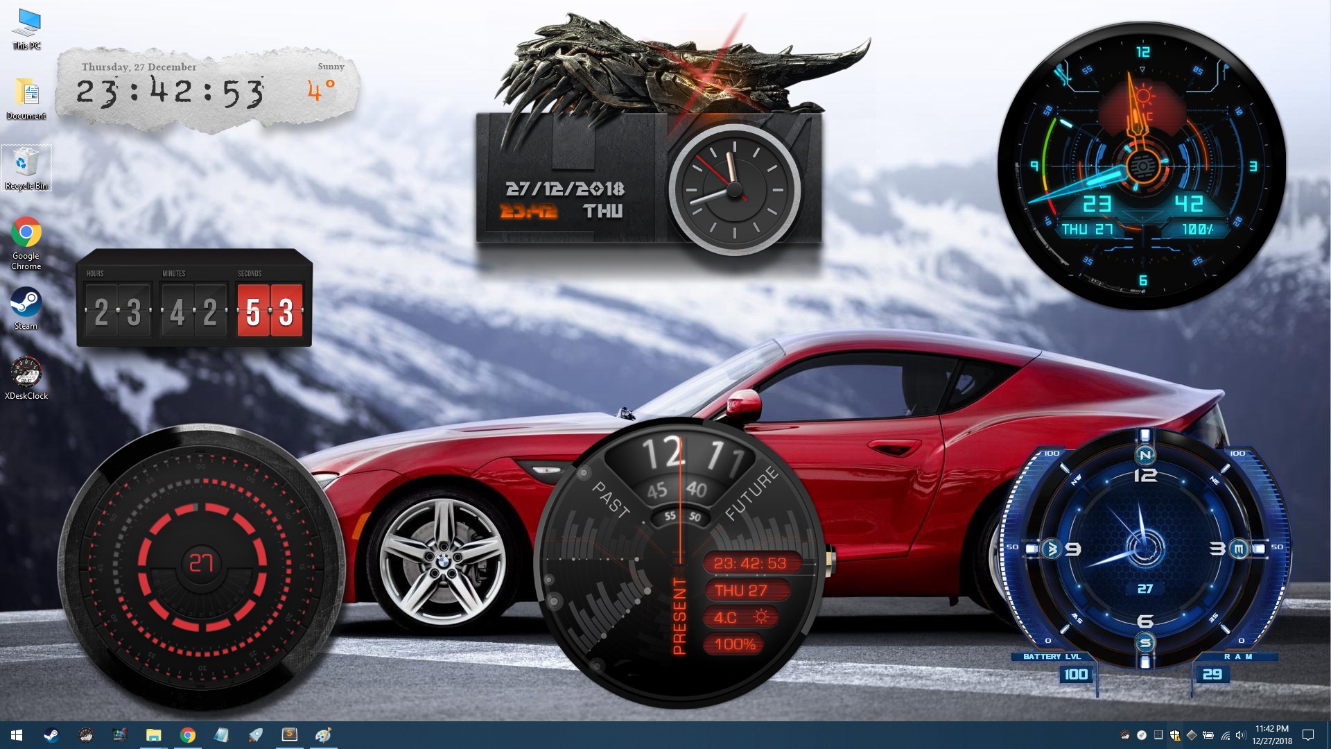 XDeskClock screenshot 1