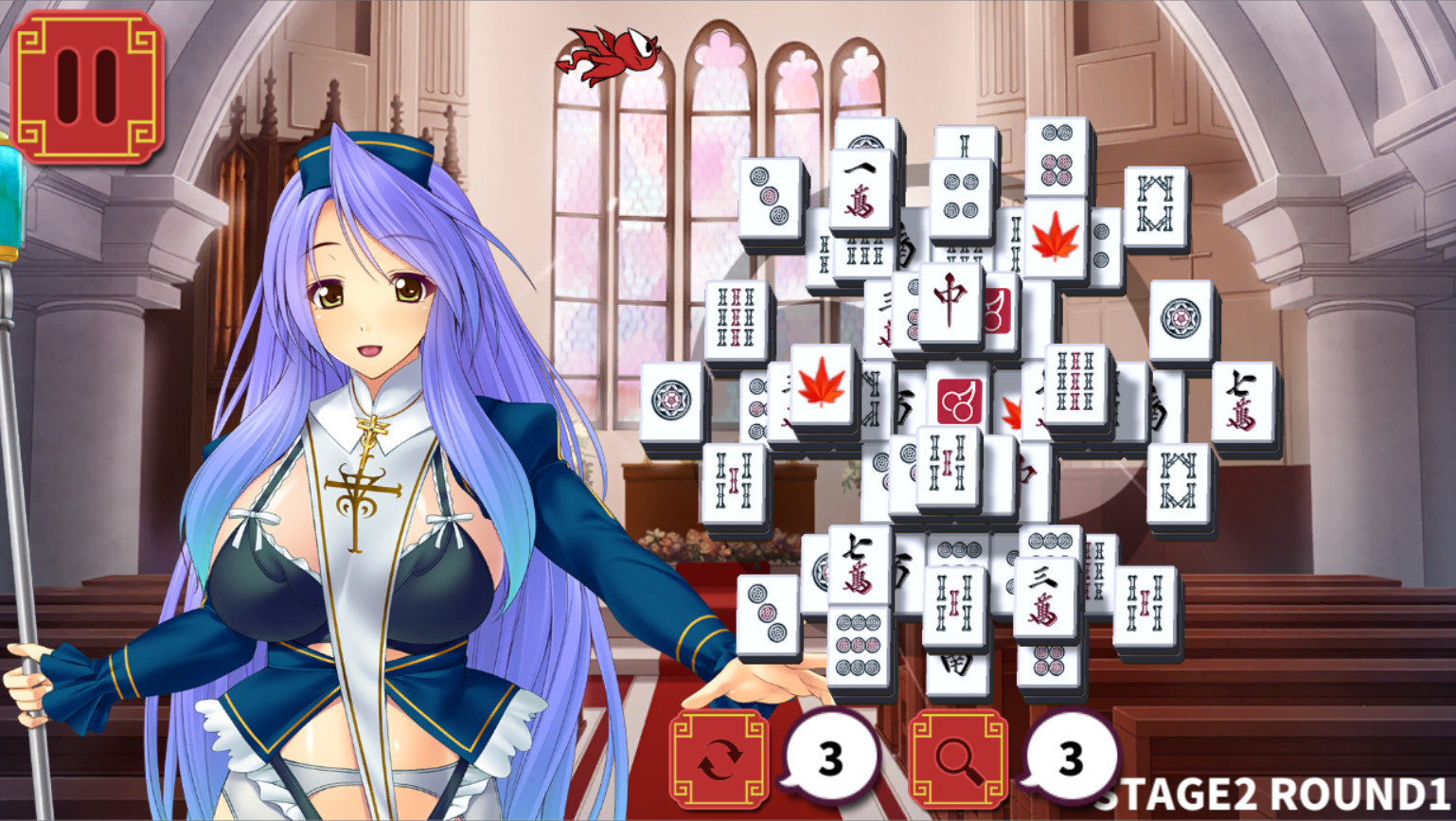 Mahjong Strip Solitaire: Harem Guild screenshot 4