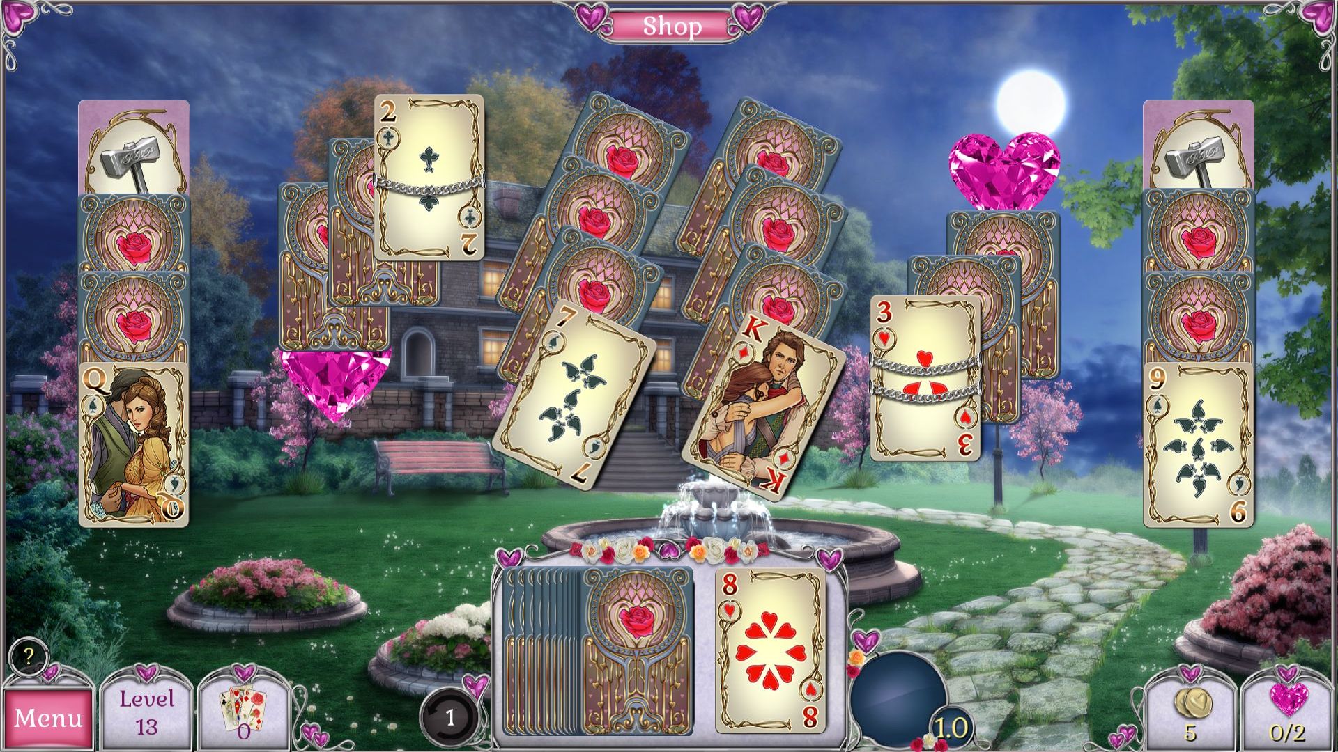 Jewel Match Solitaire L'Amour screenshot 1