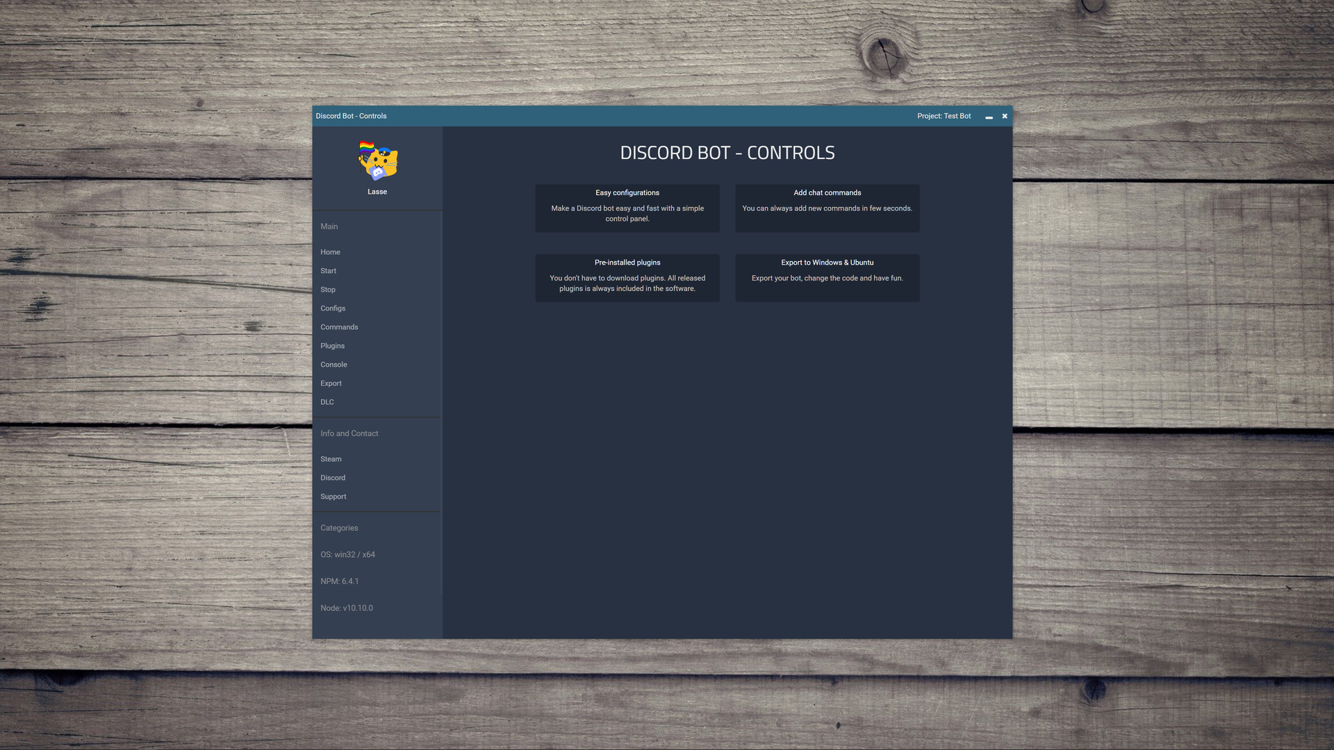 Discord Bot - Controls screenshot 1
