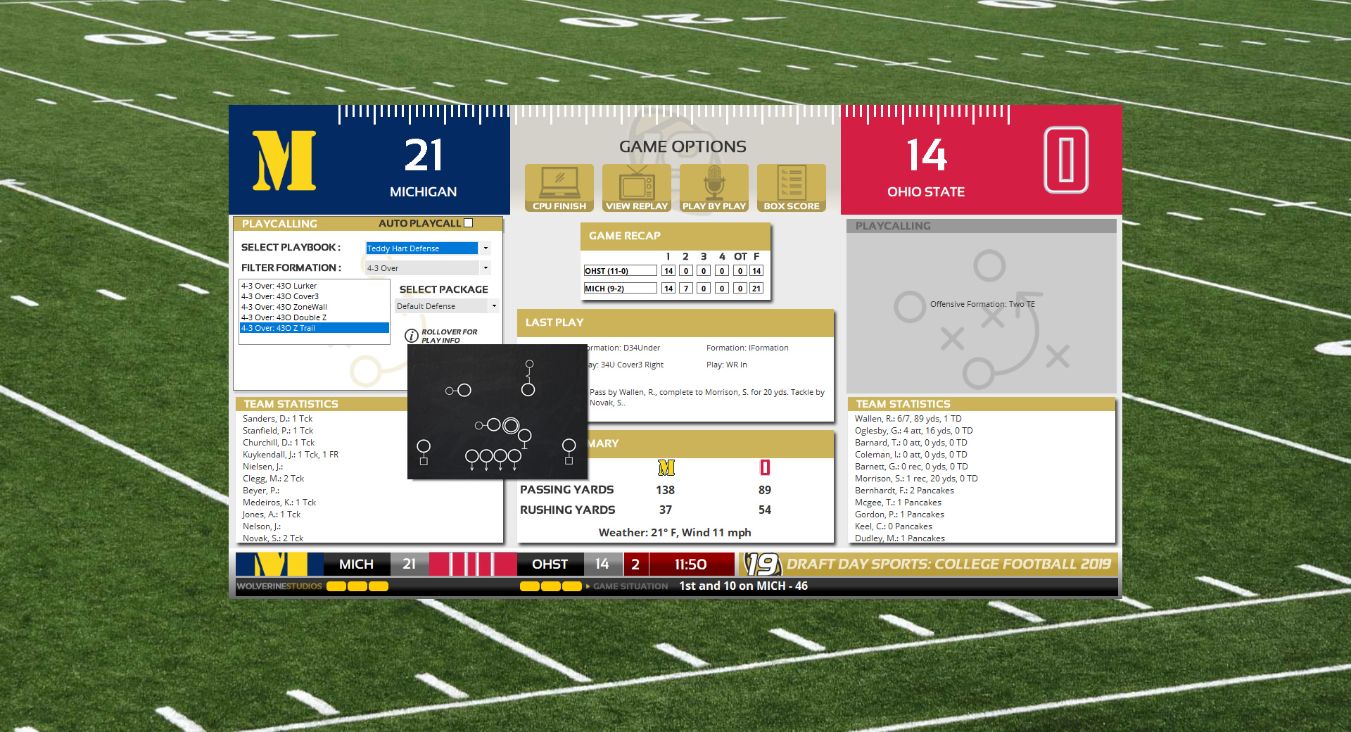 Draft Day Sports: College Football 2019 screenshot 1