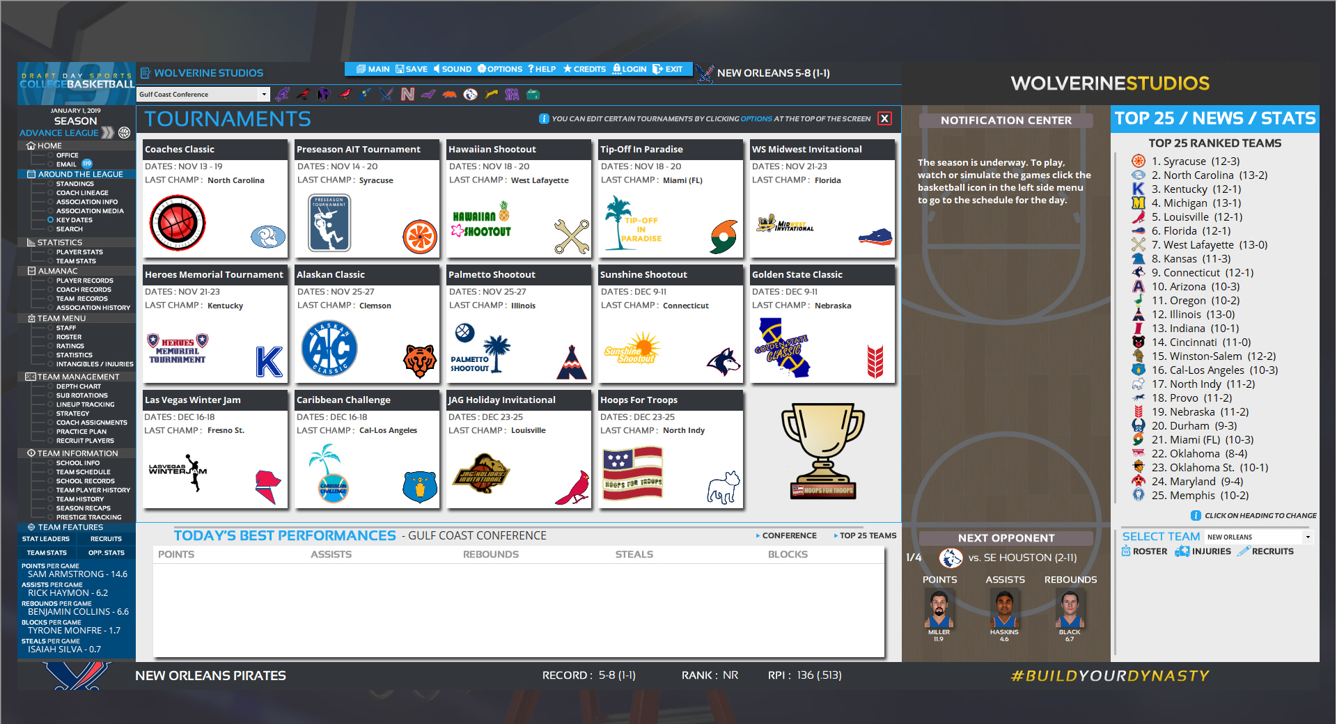 Draft Day Sports: College Basketball 2019 screenshot 5