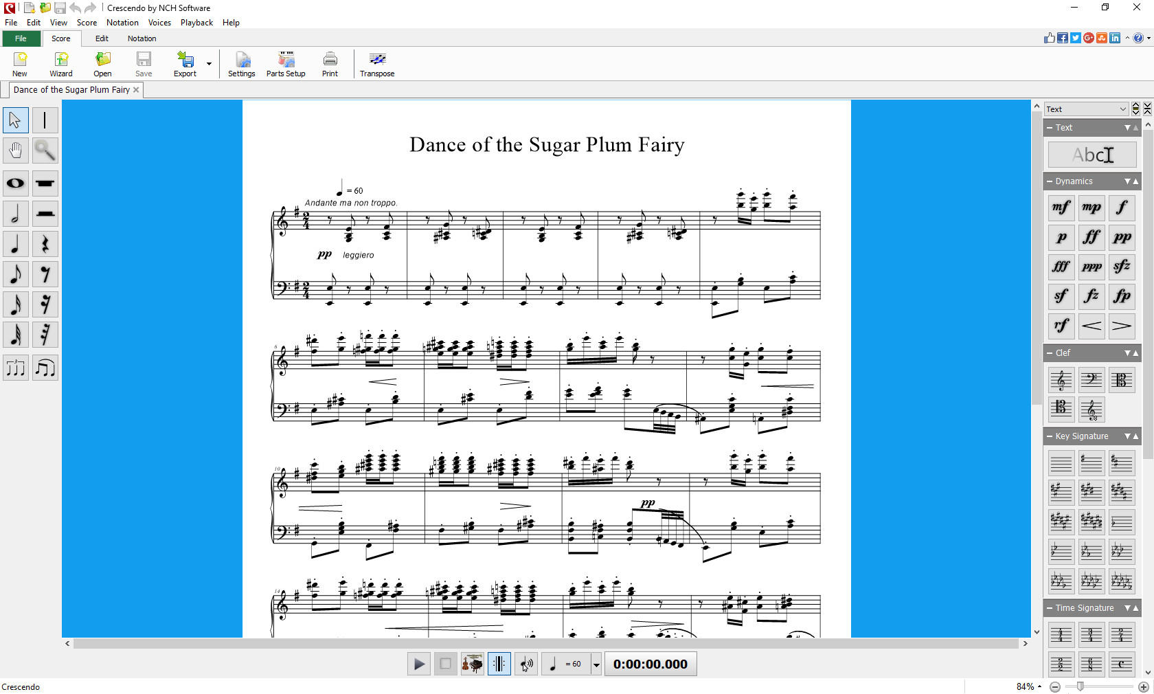 Crescendo screenshot 1