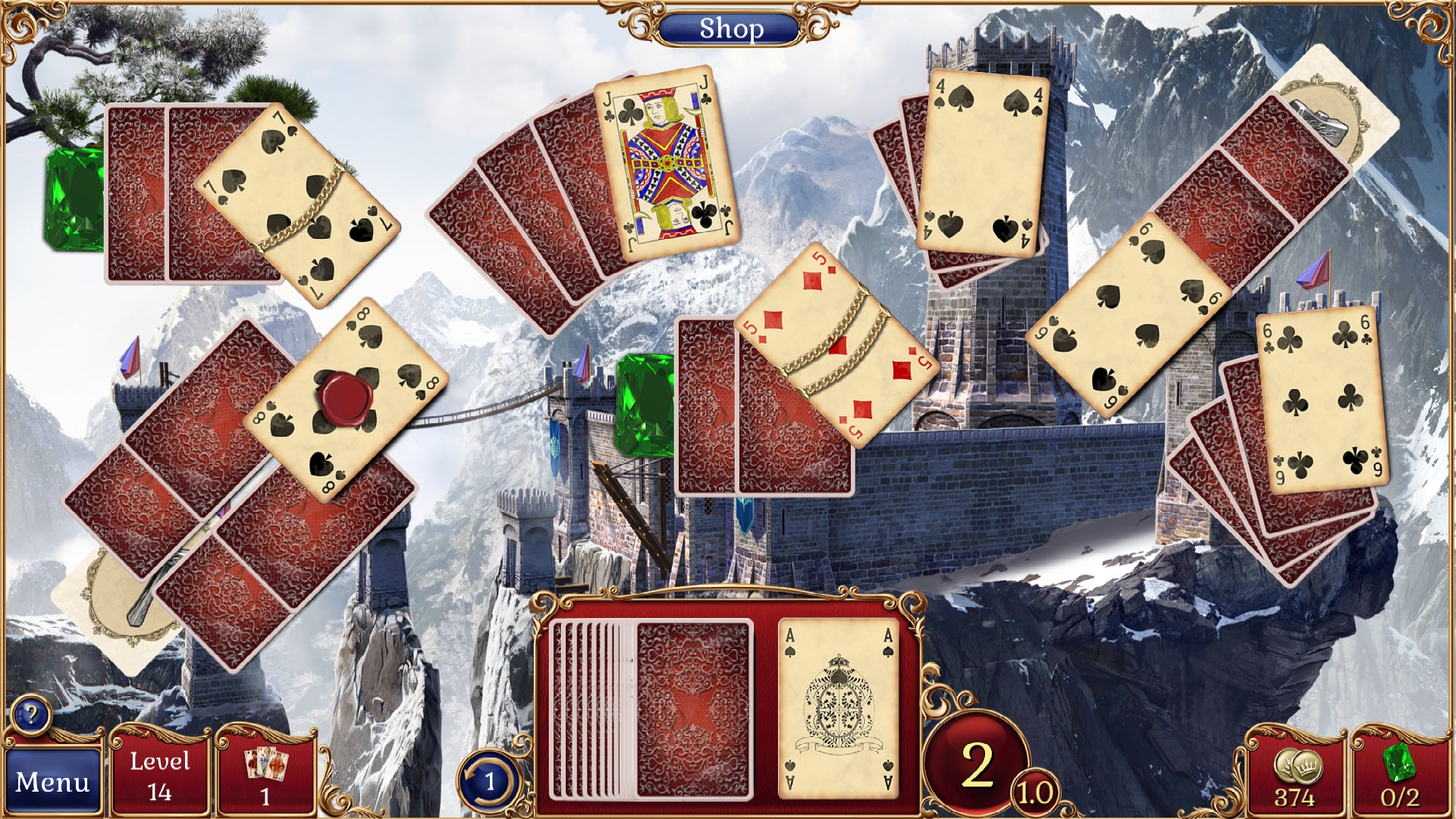 Jewel Match Solitaire 2 Collector's Edition screenshot 1