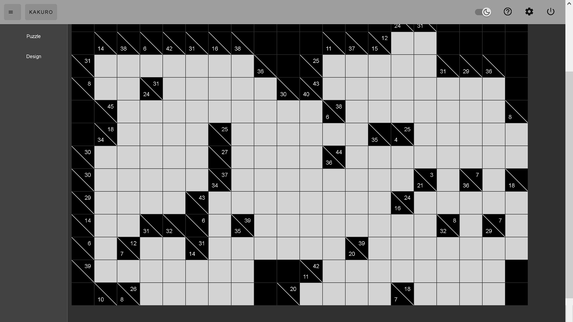 Kakuro screenshot 2