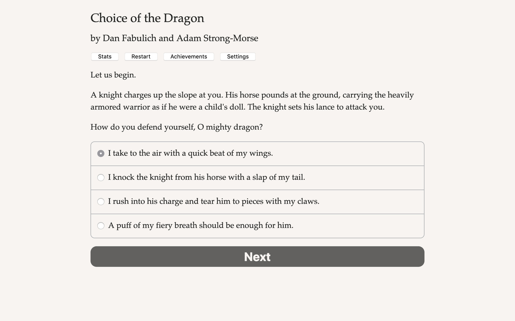 Choice of the Dragon screenshot 1