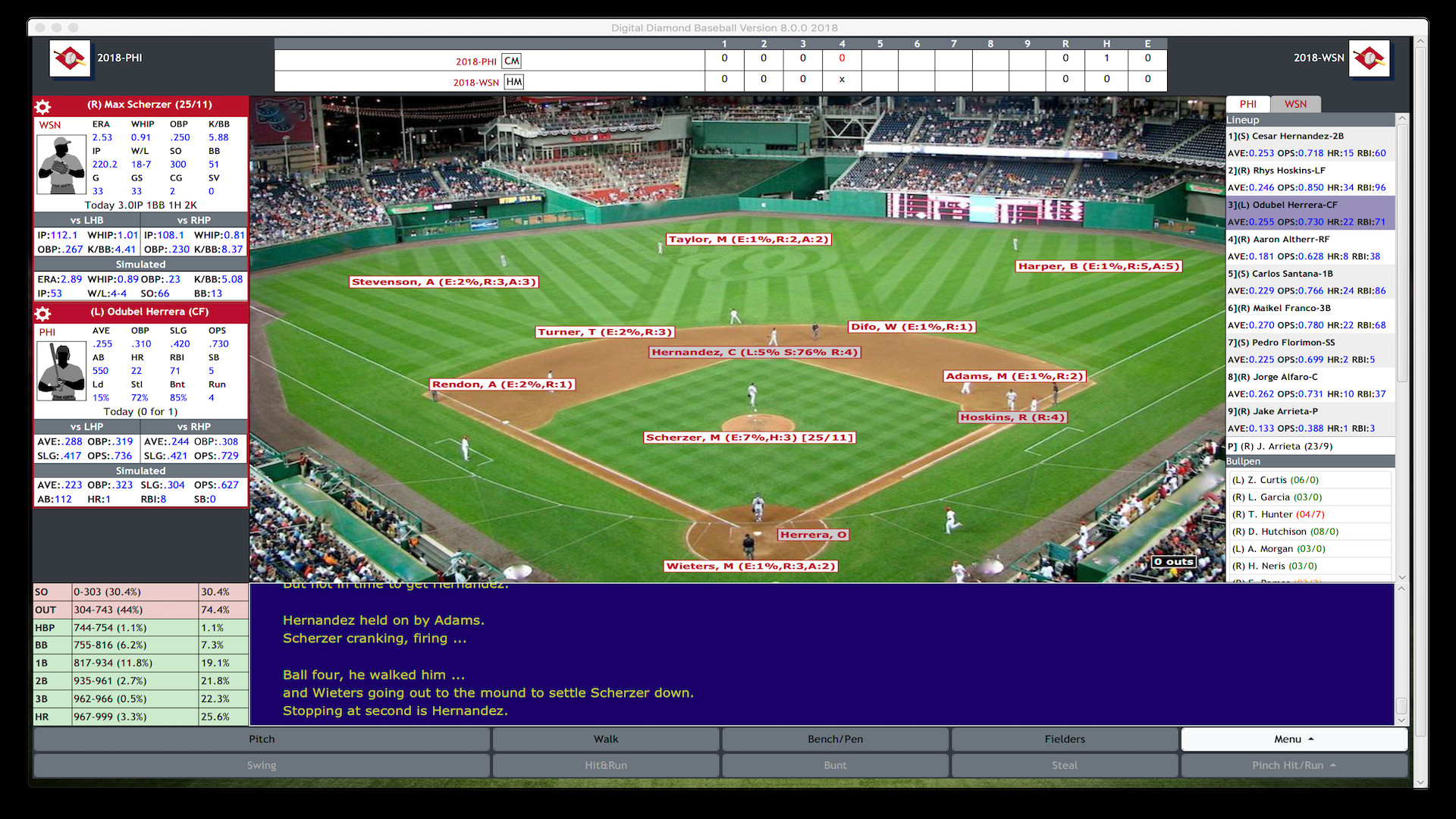 Digital Diamond Baseball V8 screenshot 1