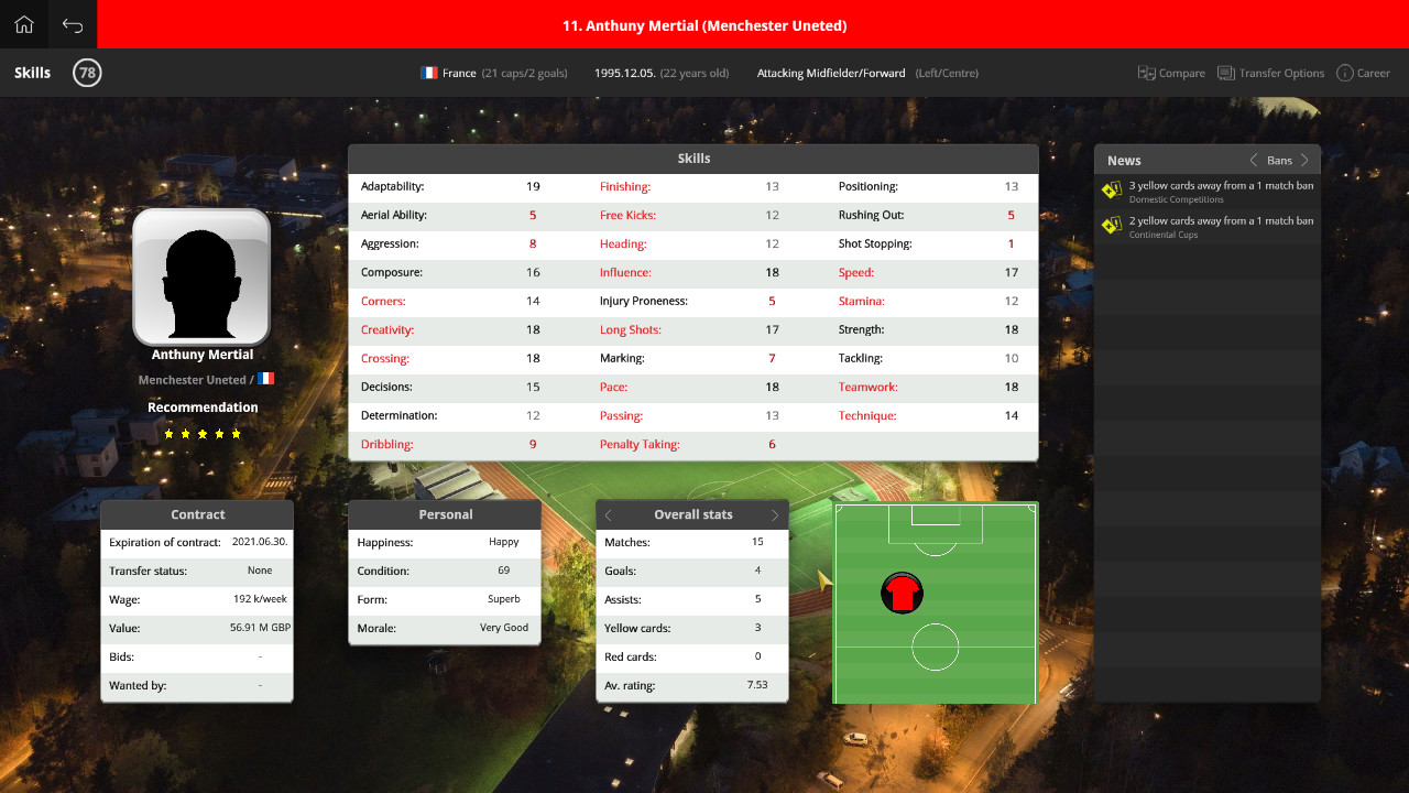 Global Soccer: A Management Game 2019 screenshot 2