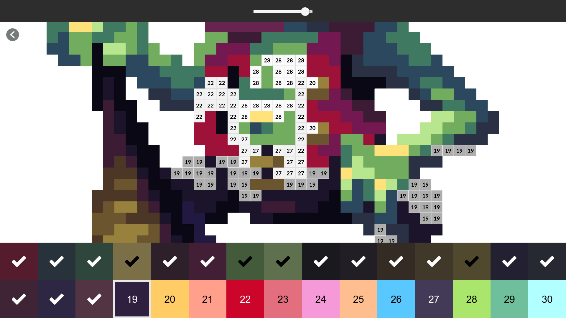 Pixel Art Monster - Color by Number screenshot 2