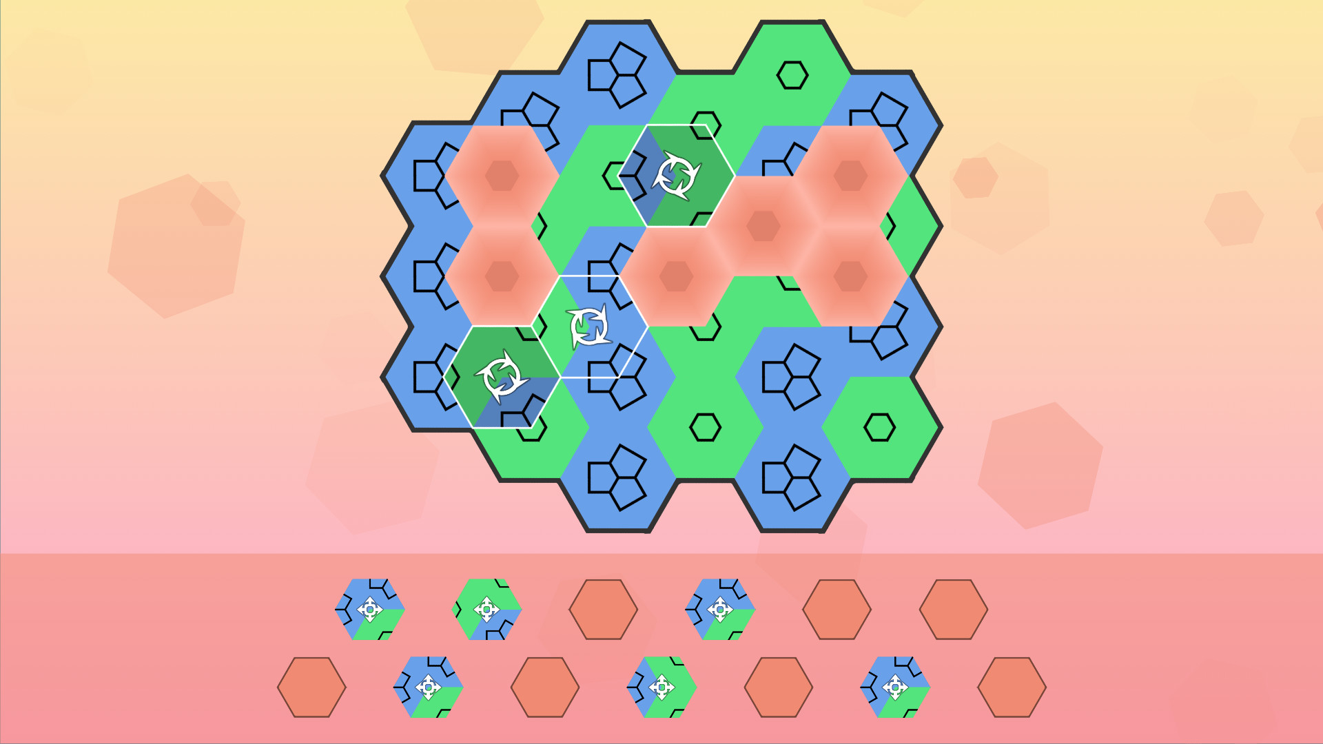 Aurora Hex - Pattern Puzzles screenshot 1