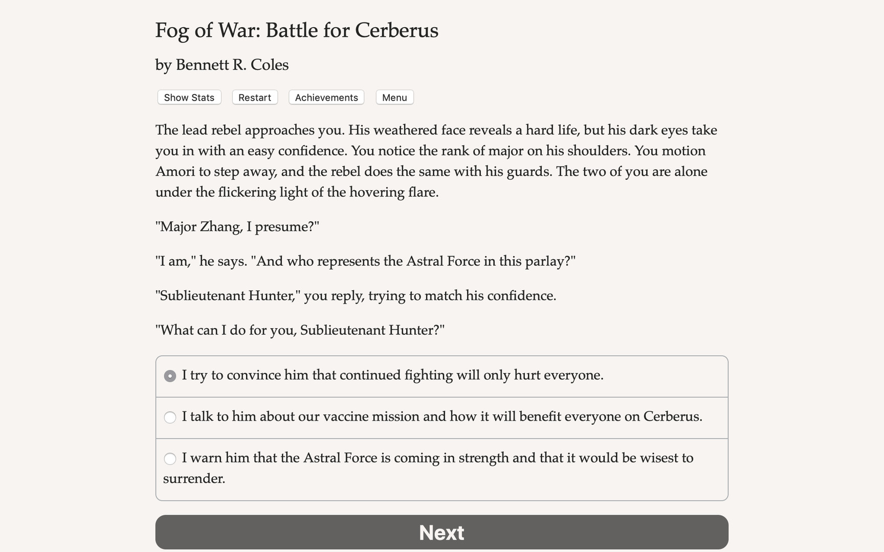 Fog of War: The Battle for Cerberus screenshot 2