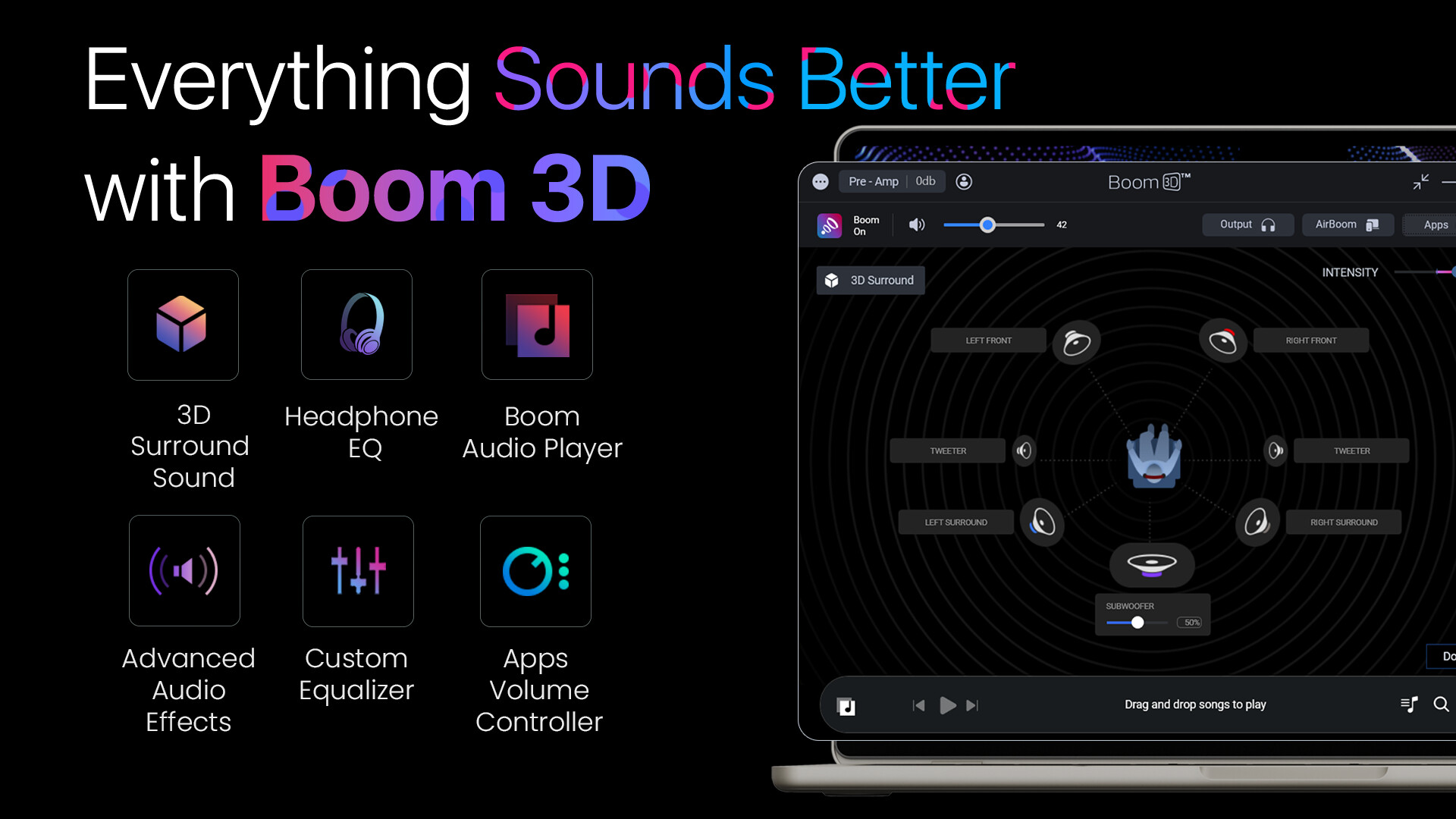 Boom 3D Windows: Experience 3D surround sound in games screenshot 1