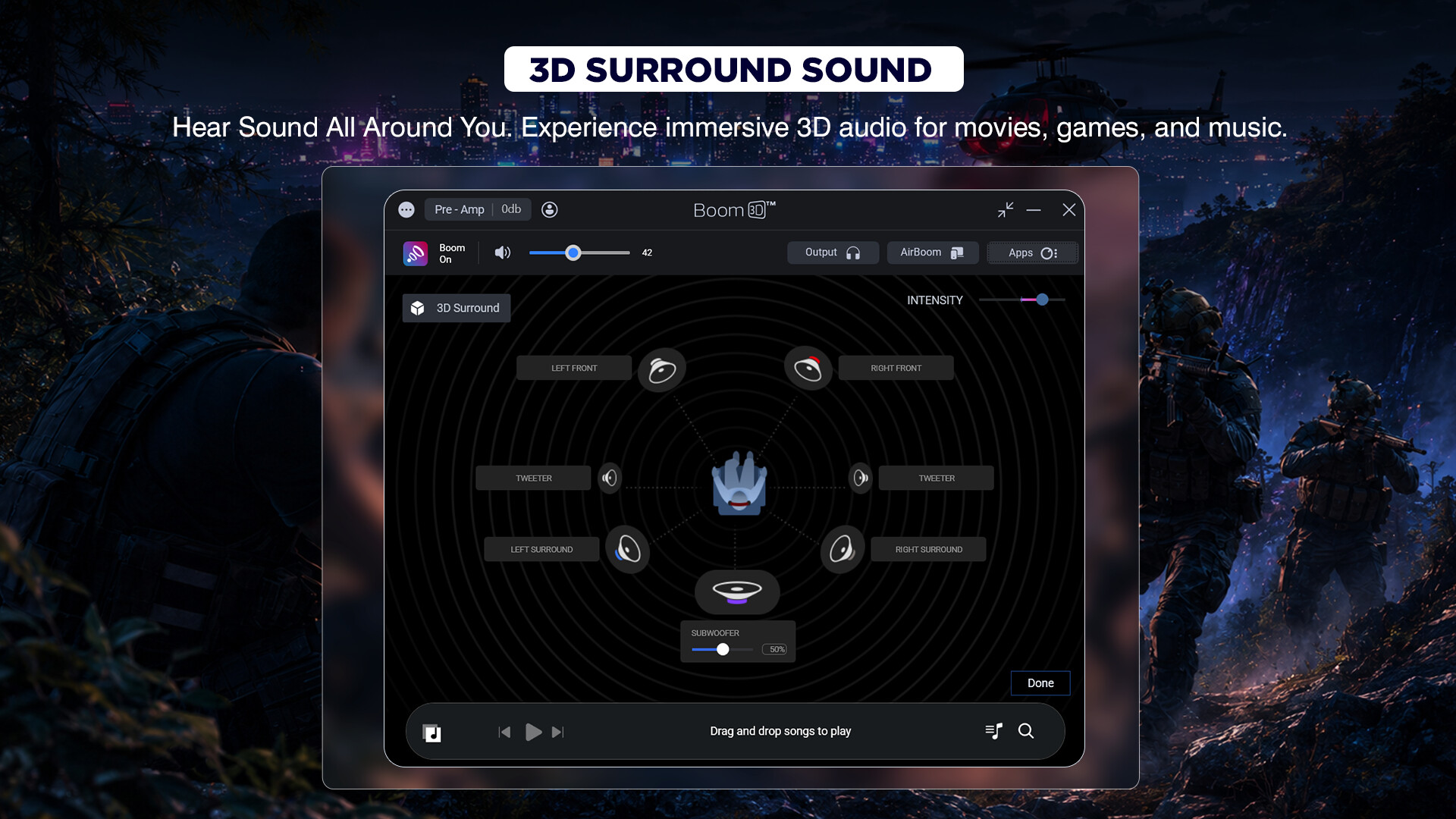 Boom 3D Windows: Experience 3D surround sound in games screenshot 4