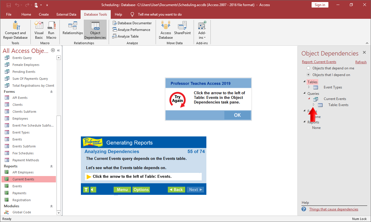 Professor Teaches Access 2019 screenshot 4