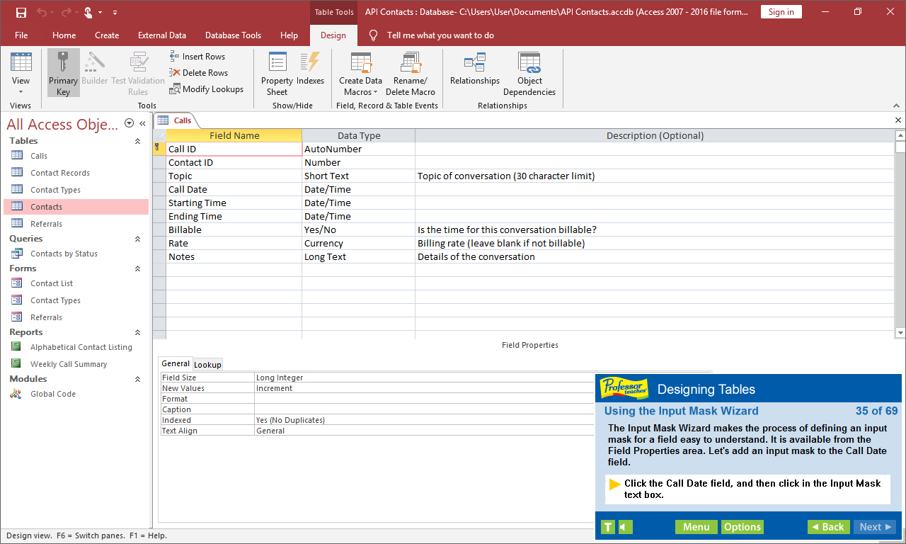 Professor Teaches Access 2019 screenshot 3