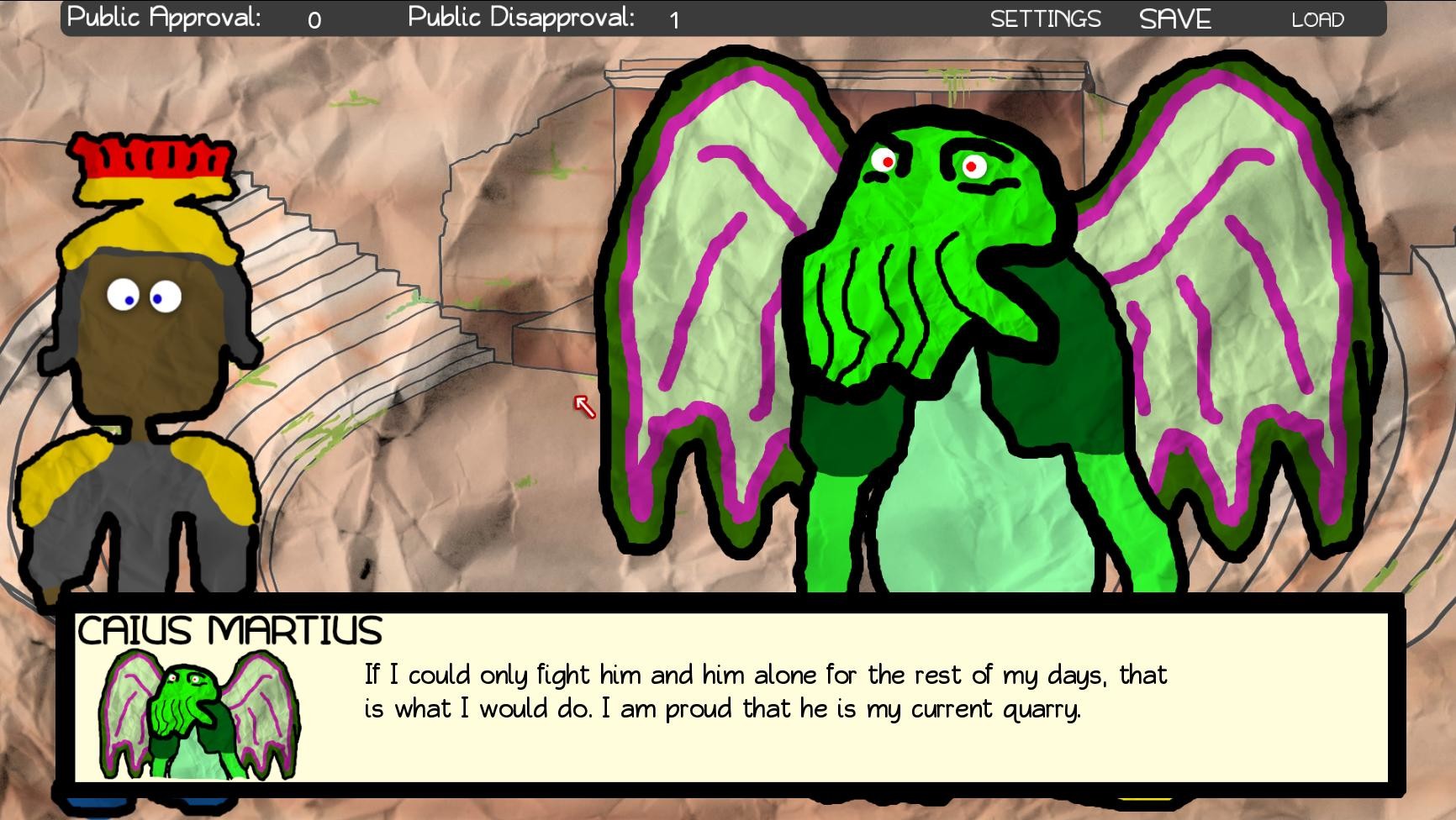 Paper Shakespeare: Cthulhu Coriolanus screenshot 3