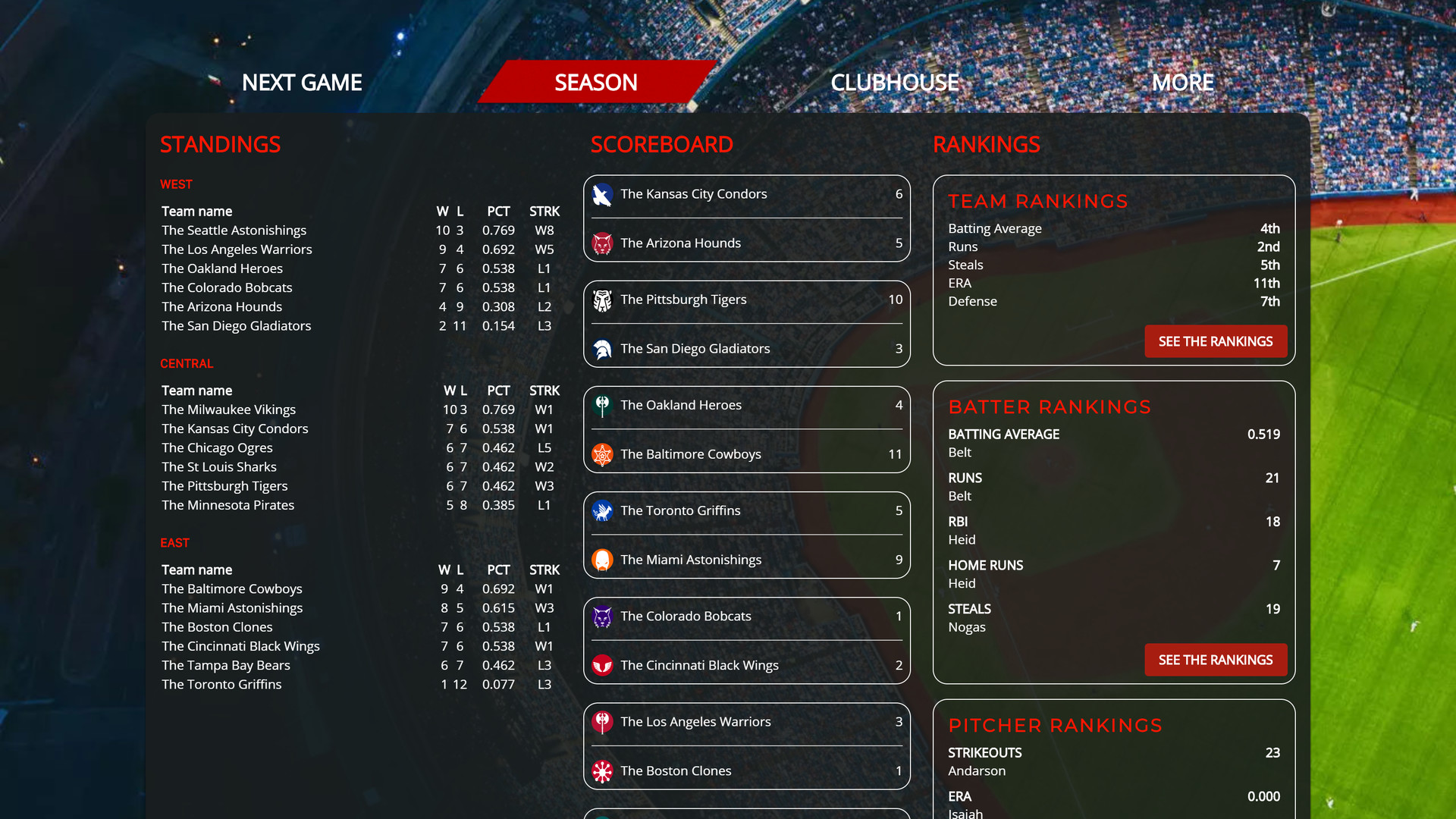 Astonishing Baseball 2019 screenshot 6