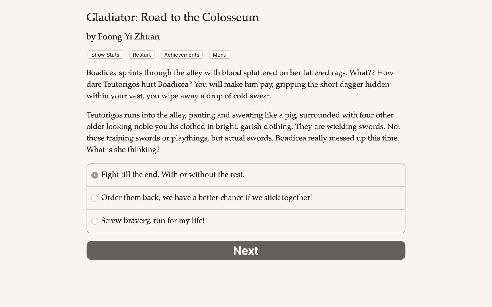 Gladiator: Road to the Colosseum screenshot 1