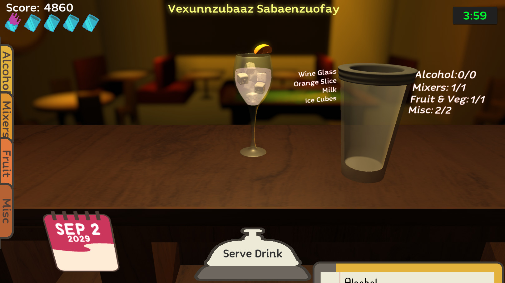 Uh Oh Bartender screenshot 1