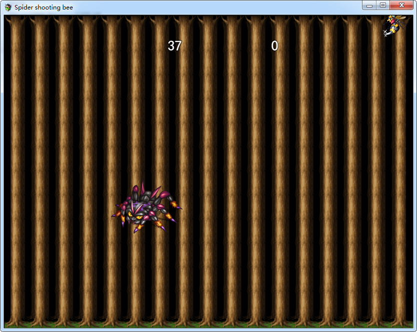 Spider shooting bee screenshot 5