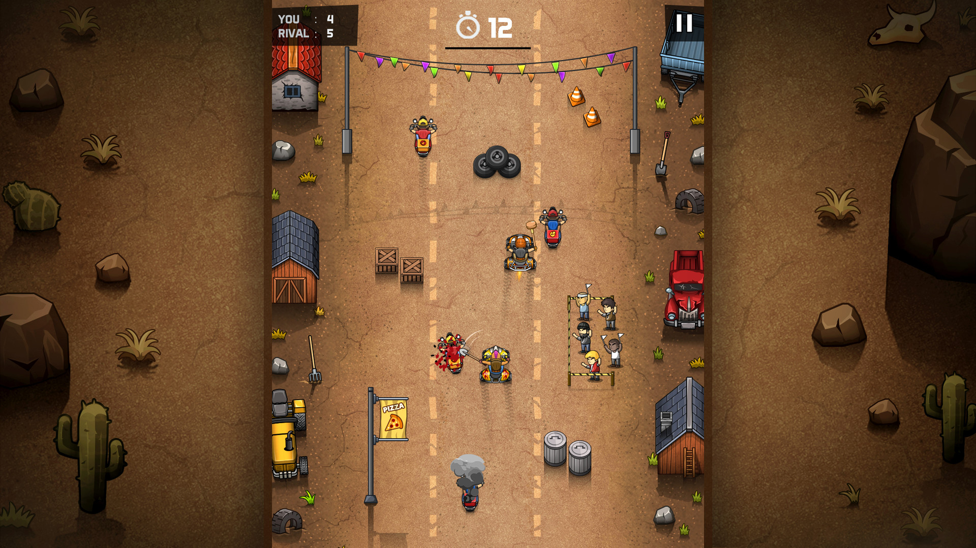 Rude Racers: 2D Combat Racing screenshot 4