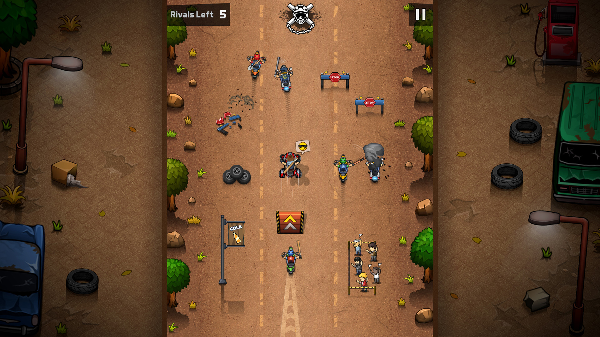 Rude Racers: 2D Combat Racing screenshot 7