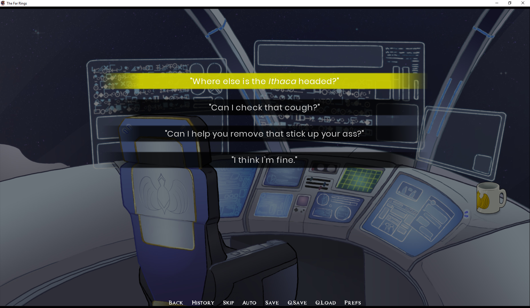 The Far Rings: A Space Opera Visual Novella screenshot 2