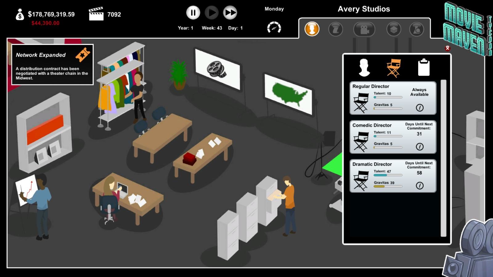 Movie Maven: A Tycoon Game screenshot 7