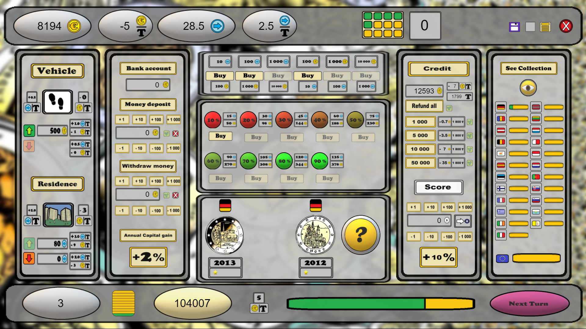 Euro NumismatCy! Coin Collector screenshot 1