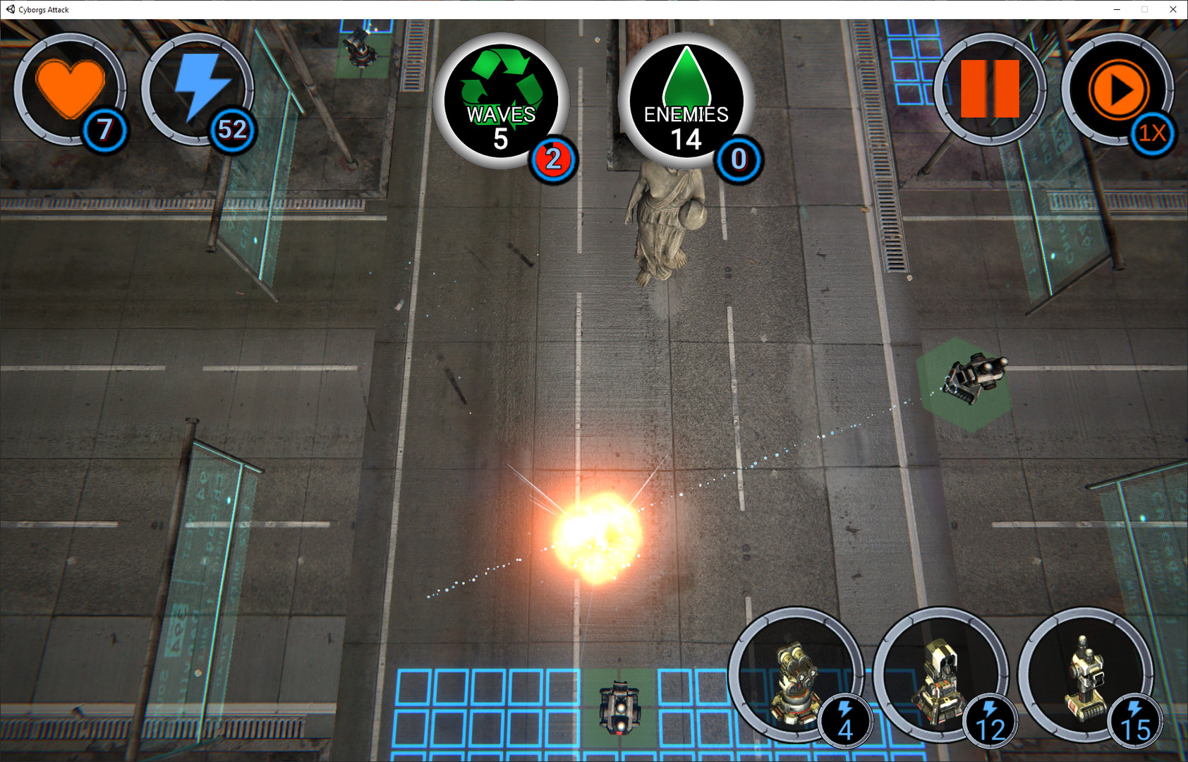 Cyborgs Attack screenshot 5