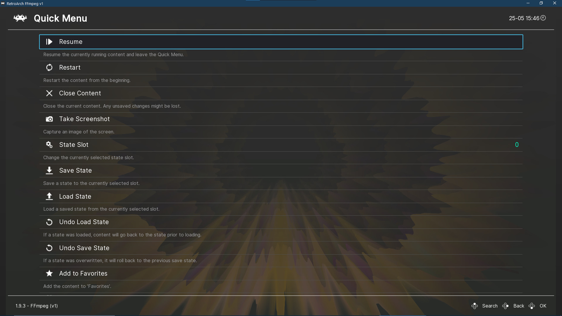RetroArch screenshot 3