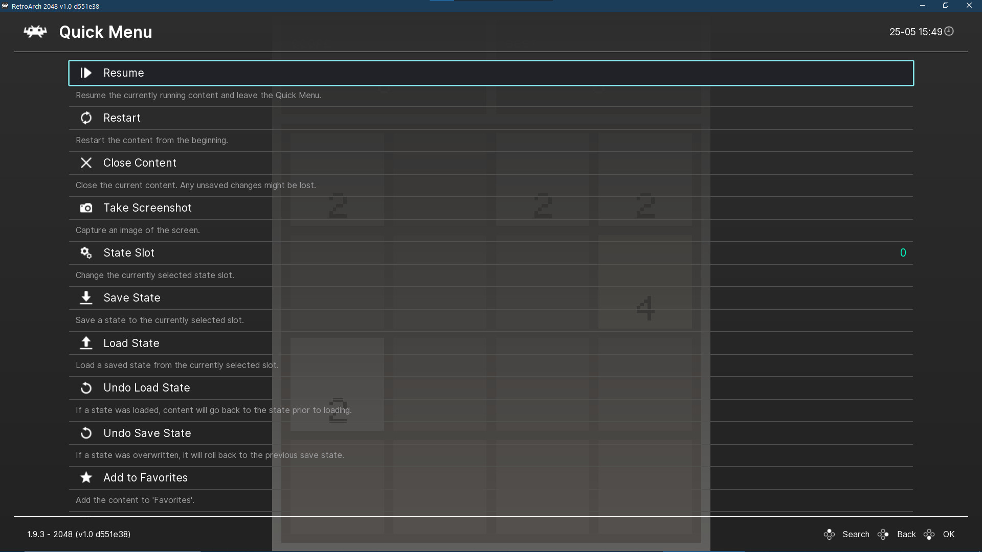 RetroArch screenshot 2