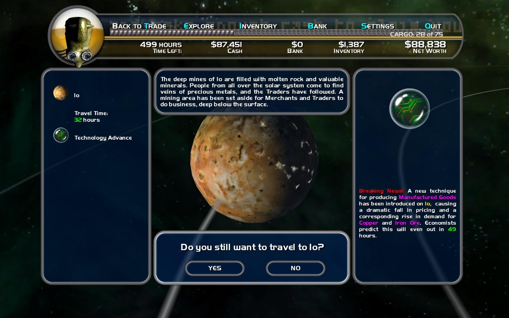 Space Trader: Merchant Marine screenshot 1