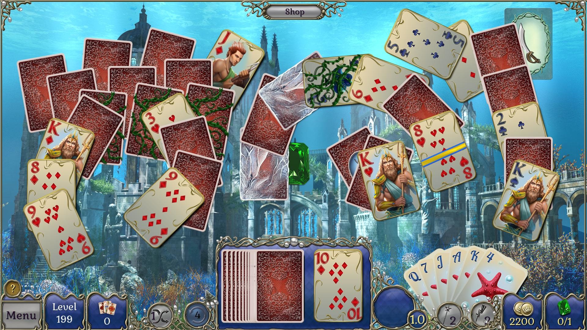 Jewel Match Atlantis Solitaire - Collector's Edition screenshot 12