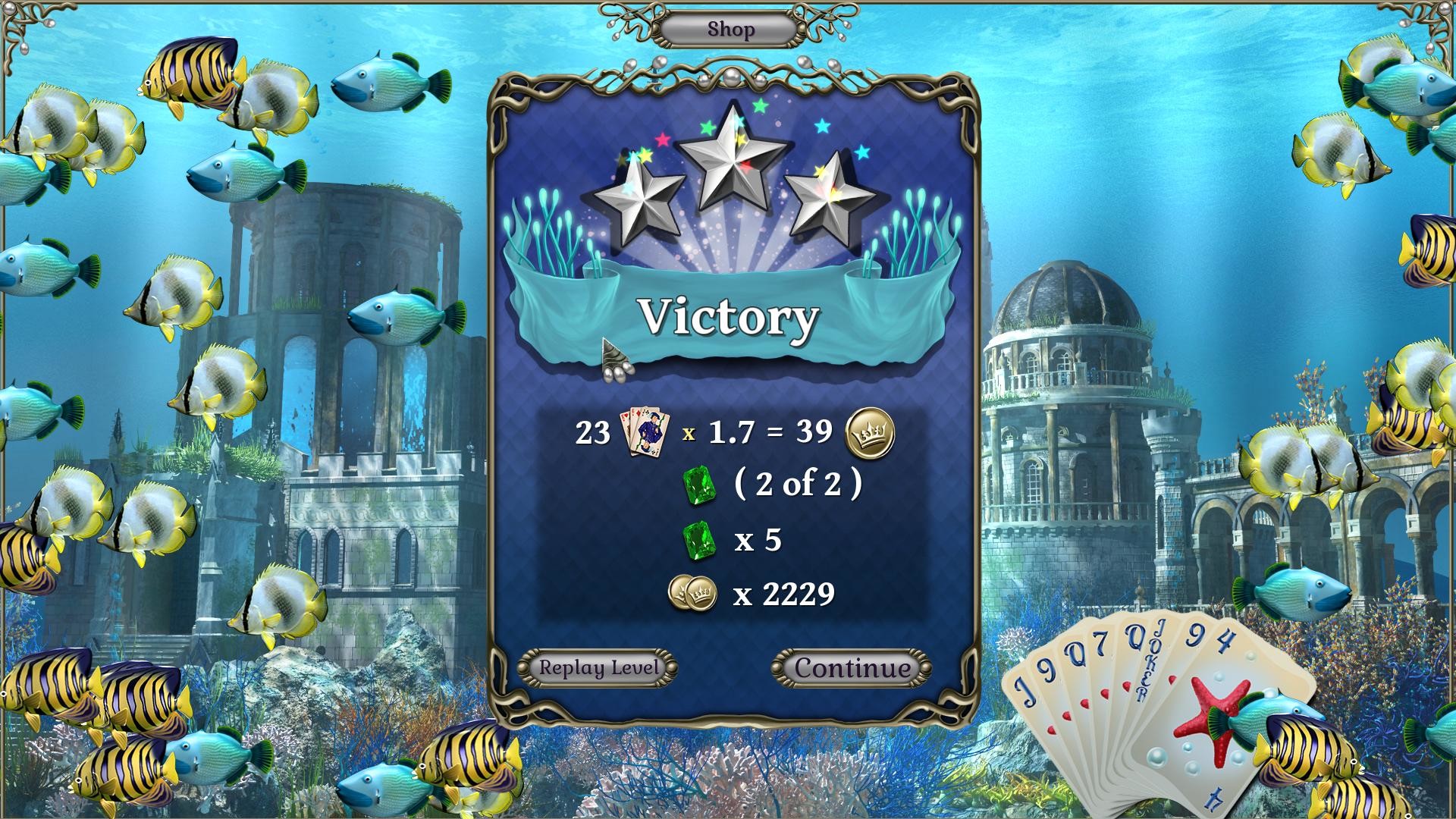 Jewel Match Atlantis Solitaire - Collector's Edition screenshot 11