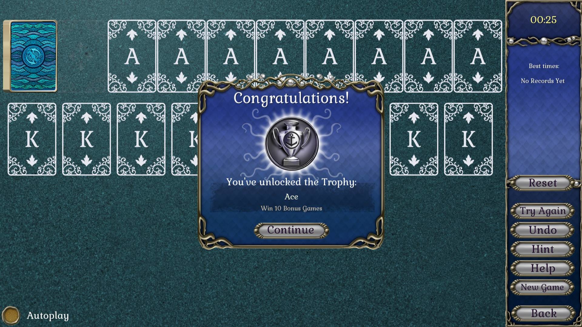 Jewel Match Atlantis Solitaire - Collector's Edition screenshot 13