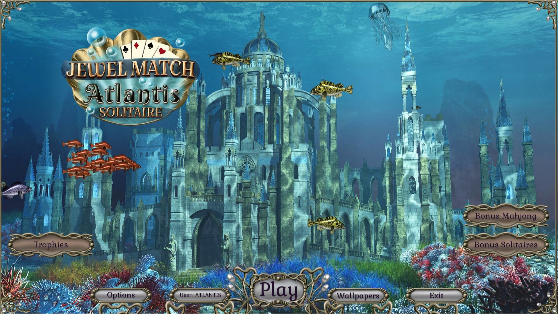 Jewel Match Atlantis Solitaire - Collector's Edition screenshot 1