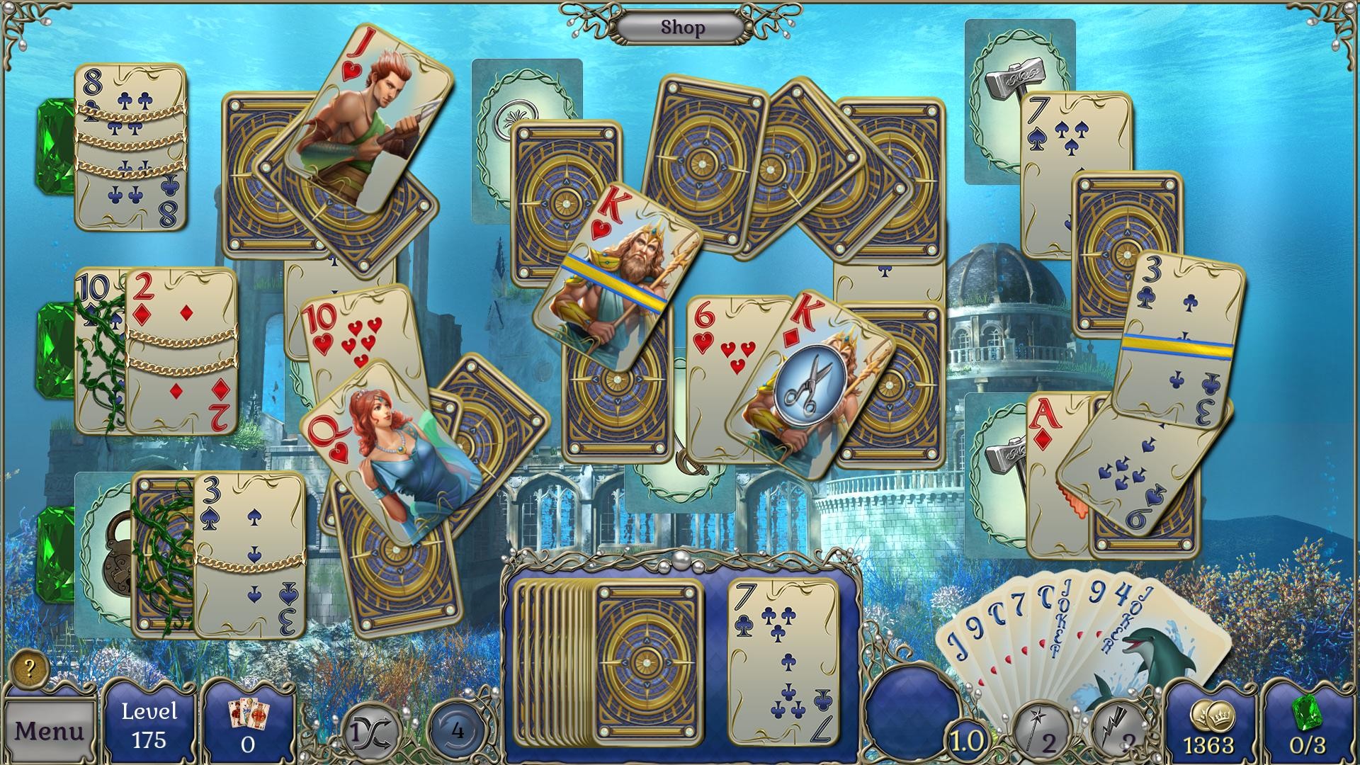 Jewel Match Atlantis Solitaire - Collector's Edition screenshot 14