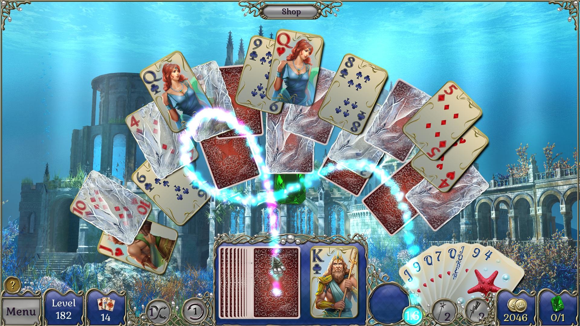 Jewel Match Atlantis Solitaire - Collector's Edition screenshot 10