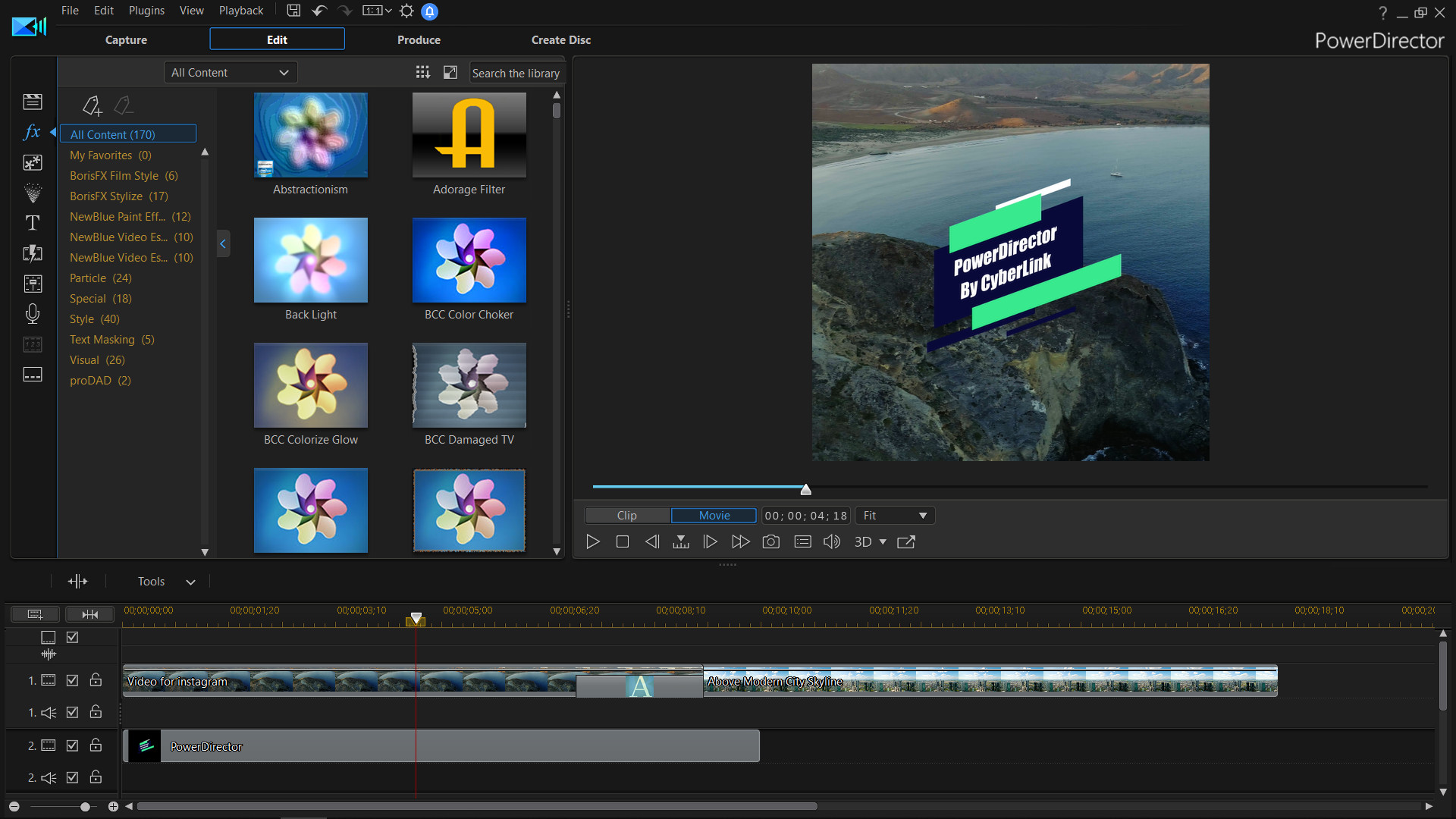 CyberLink PowerDirector 18 Ultimate - Video editing, Video editor, making videos screenshot 6