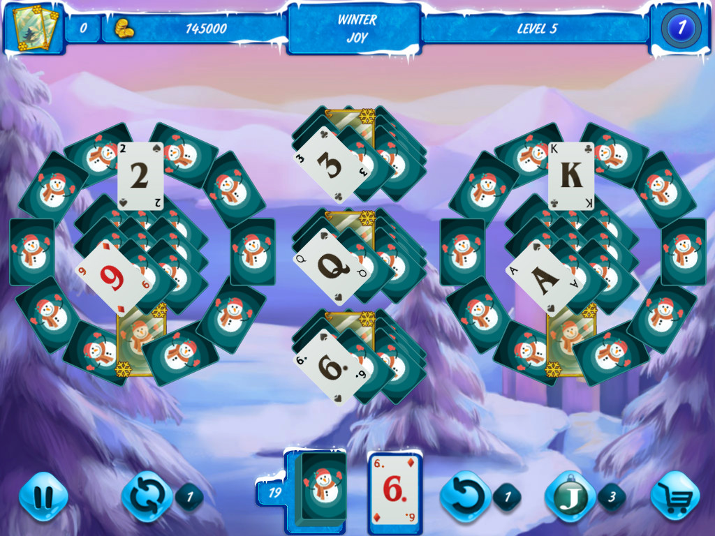 Solitaire Jack Frost Winter Adventures screenshot 2