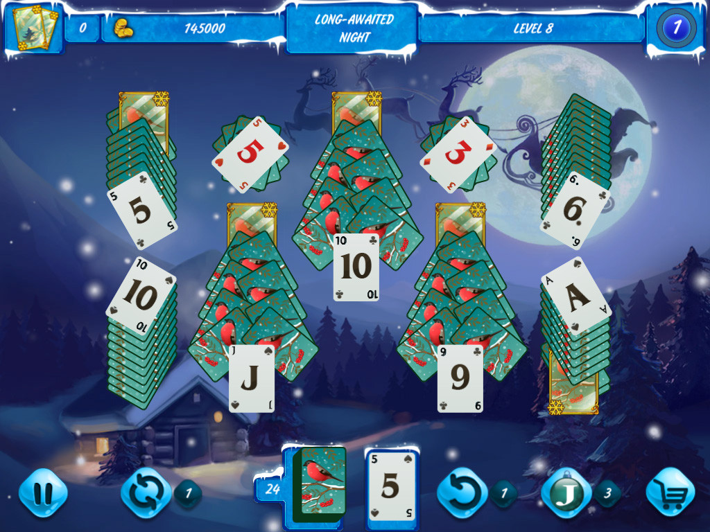 Solitaire Jack Frost Winter Adventures screenshot 1