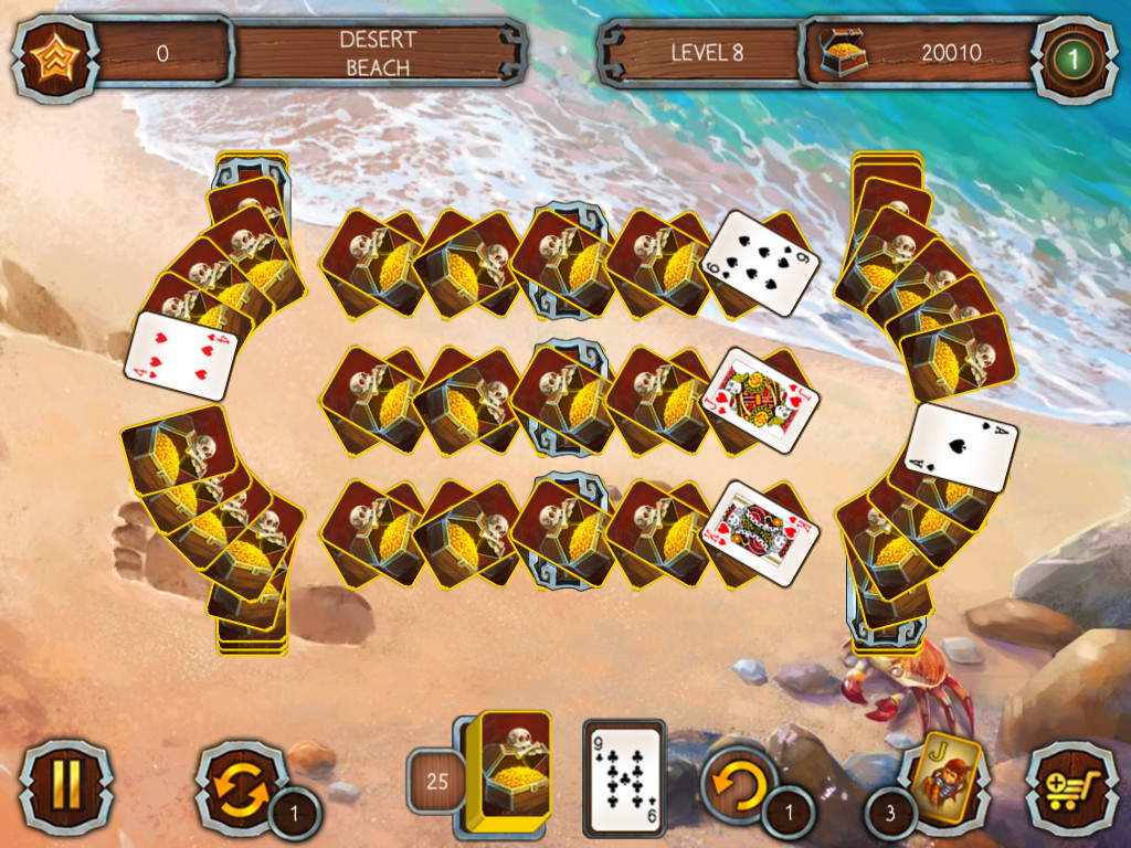 Solitaire Legend of the Pirates screenshot 2