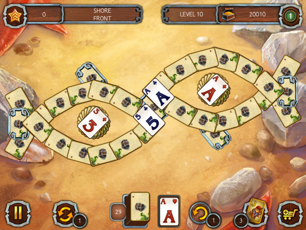 Solitaire Legend of the Pirates screenshot 1