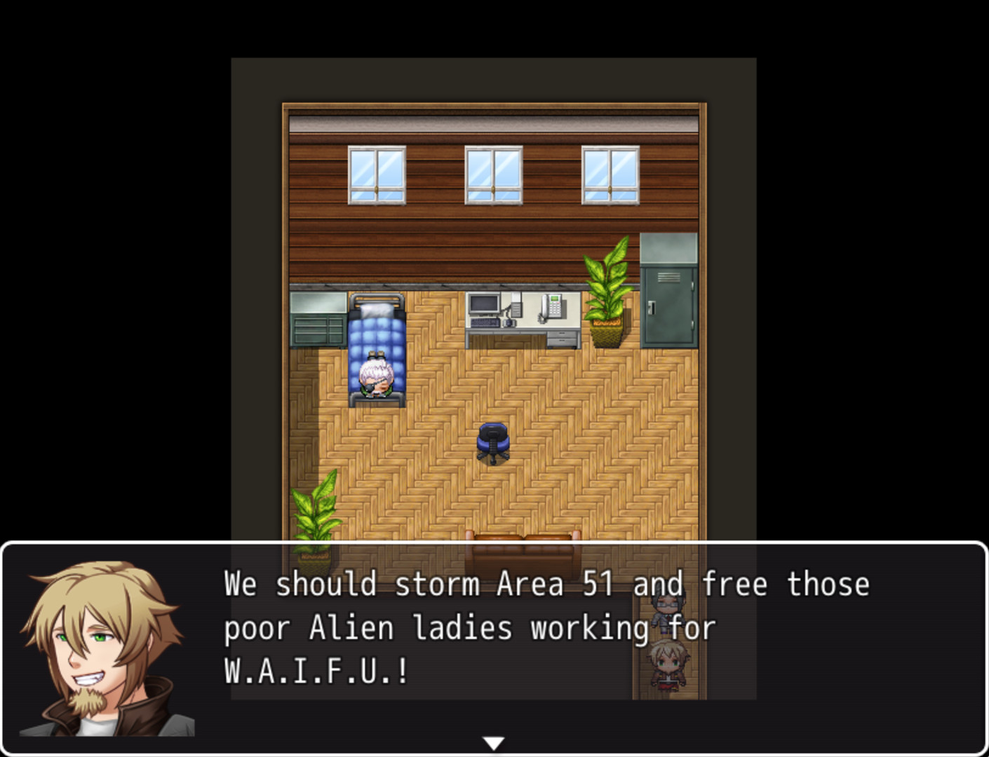 Raiding Area 51 - Break out Waifu screenshot 1