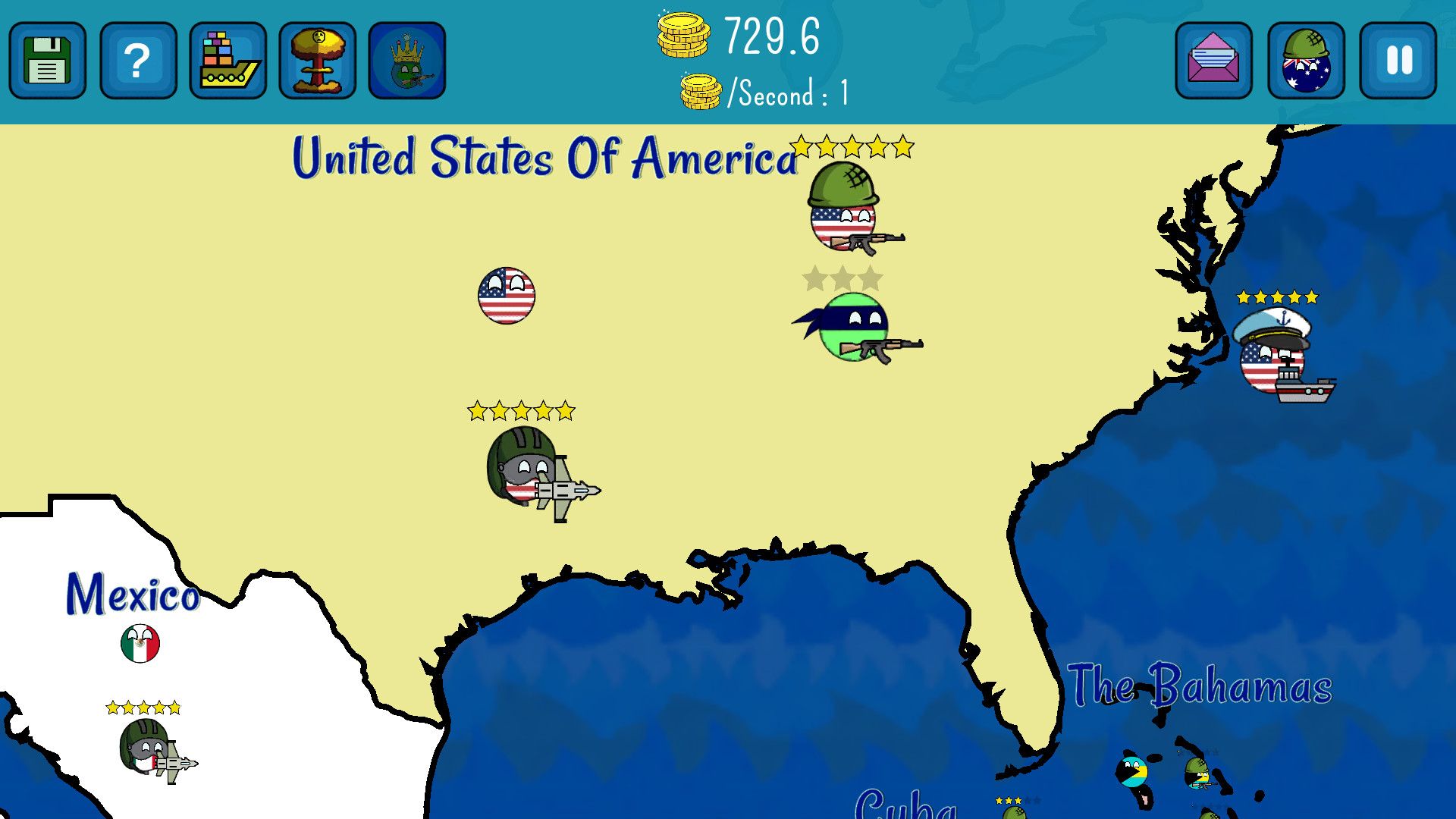 Dictators:No Peace Countryballs screenshot 5