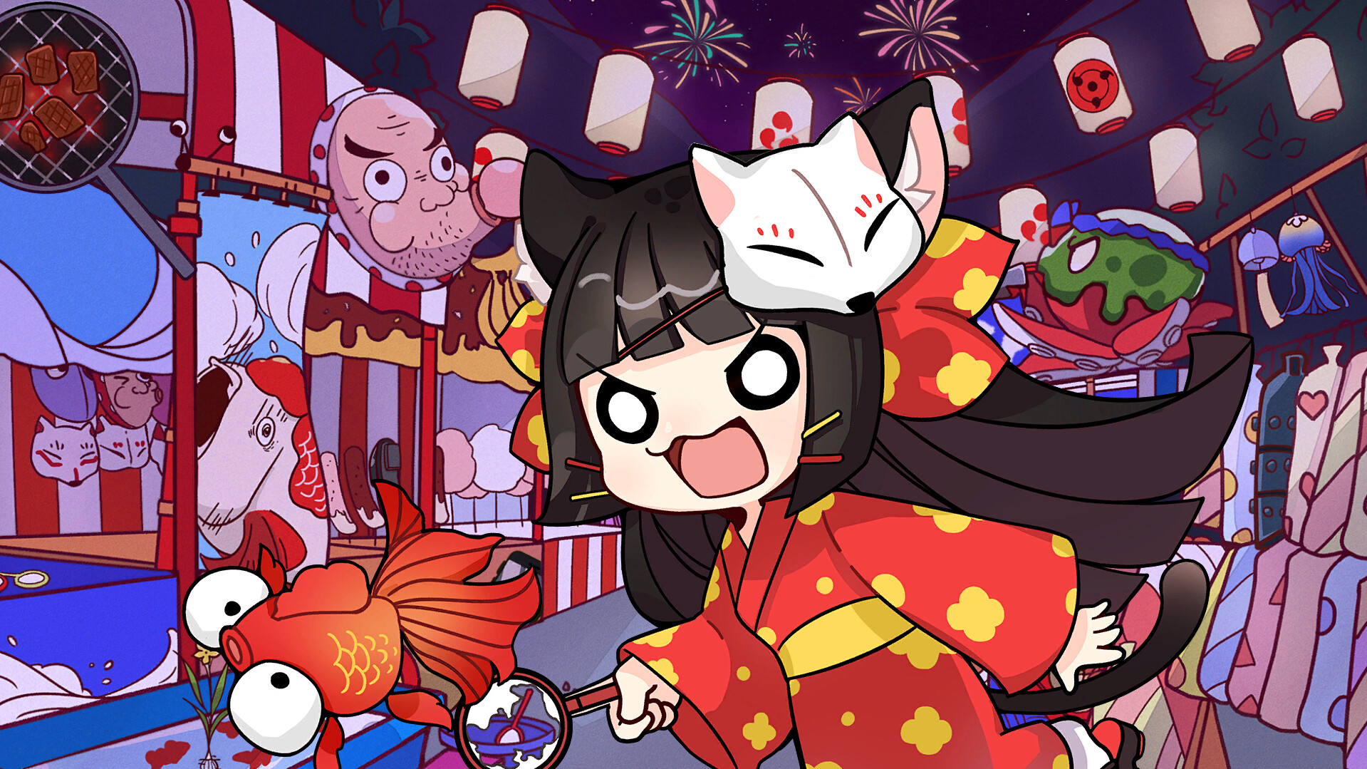 卖萌恶霸喵霸霸 Cute Bully Nyanbaba screenshot 1