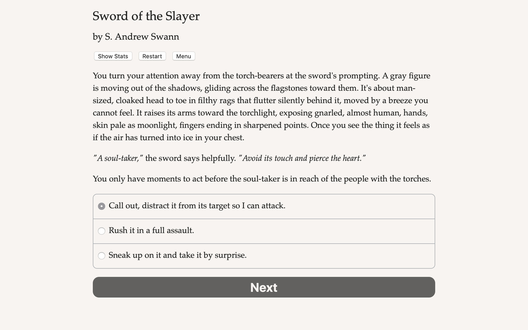 Sword of the Slayer screenshot 1