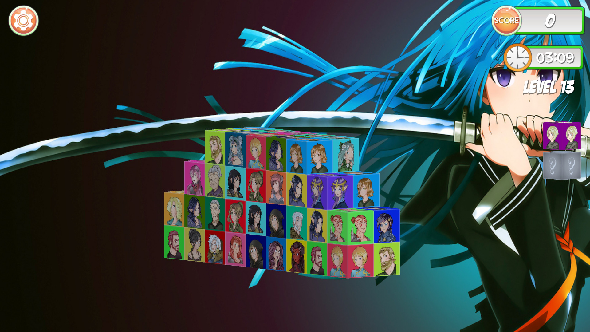 Mahjong Dimensions 3D - Fantasy Anime screenshot 3